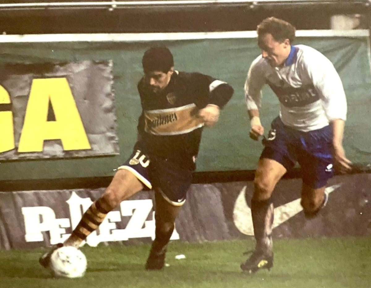 Amistoso en La Bombonera, agosto de 1997, Boca Juniors 2 , UC 3.