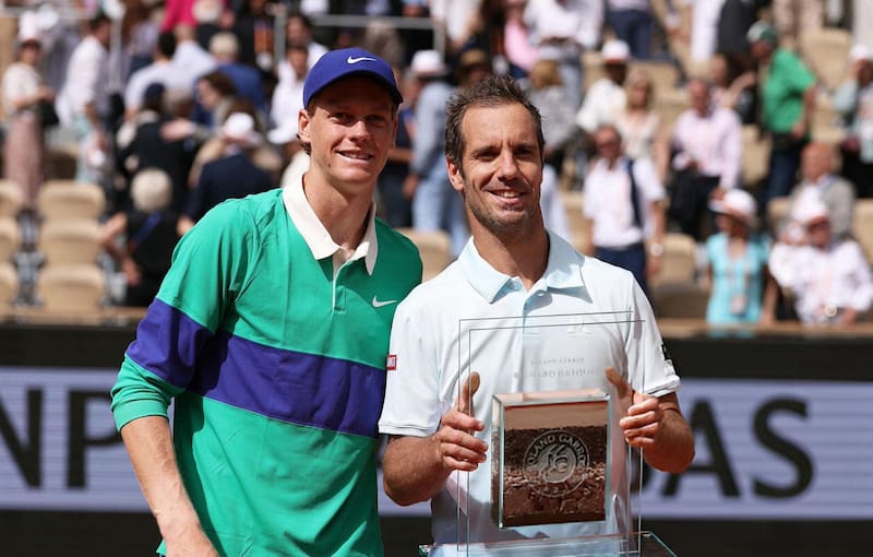 El número uno del mundo fue el "verdugo" de Gasquet en el último partido profesional del francés.