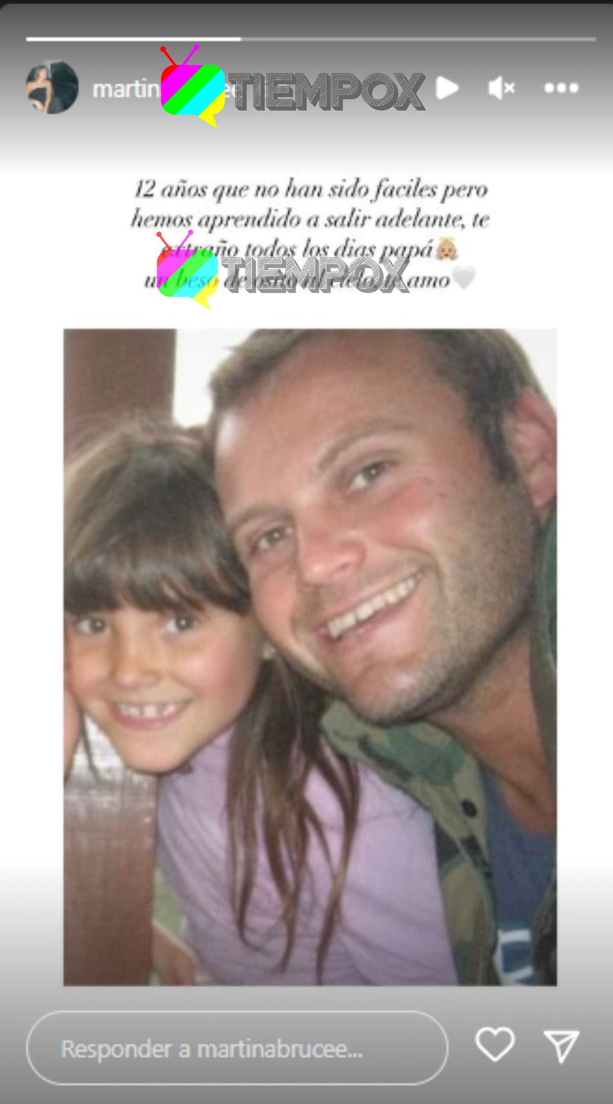 Roberto Bruce y su hija