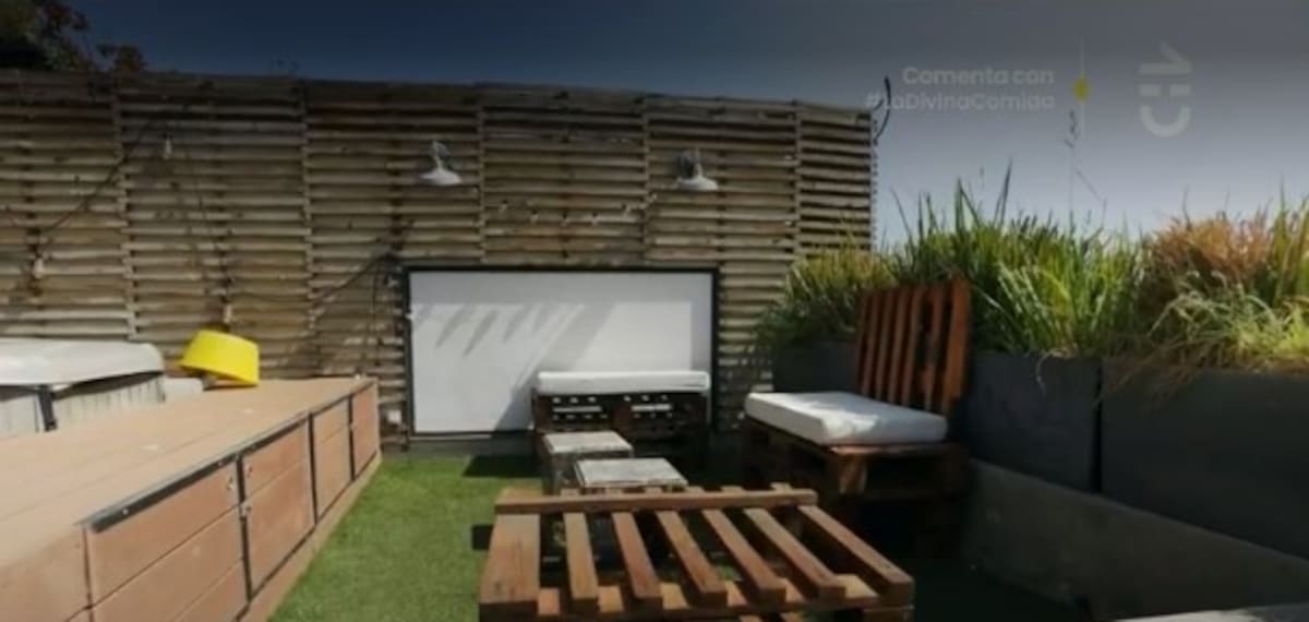 La terraza de Roberto Cox. Créditos: Pantallazo CHV