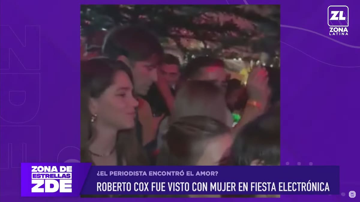 Roberto Cox compartió con misteriosa mujer en fiesta electrónica durante el pasado fin de semana.