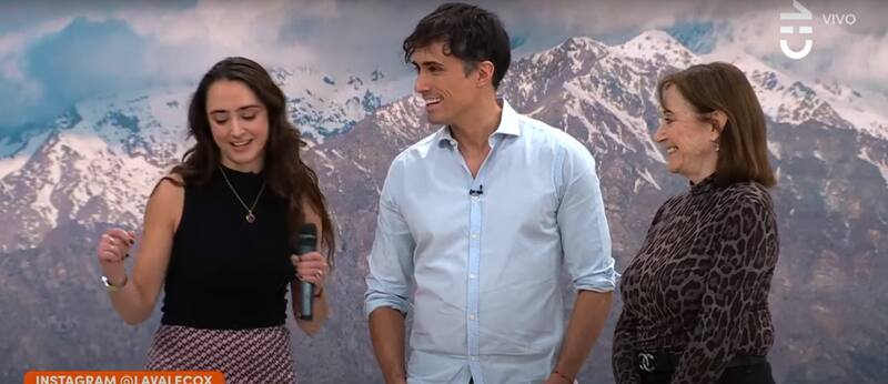 Roberto y Valeria Cox con su madre, susana estuvieron juntos en "Contigo en la Mañana".