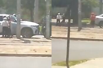 VIDEO | A plena luz del día: Delincuentes robaron auto e intimidaron con armas a pareja de adultos mayores