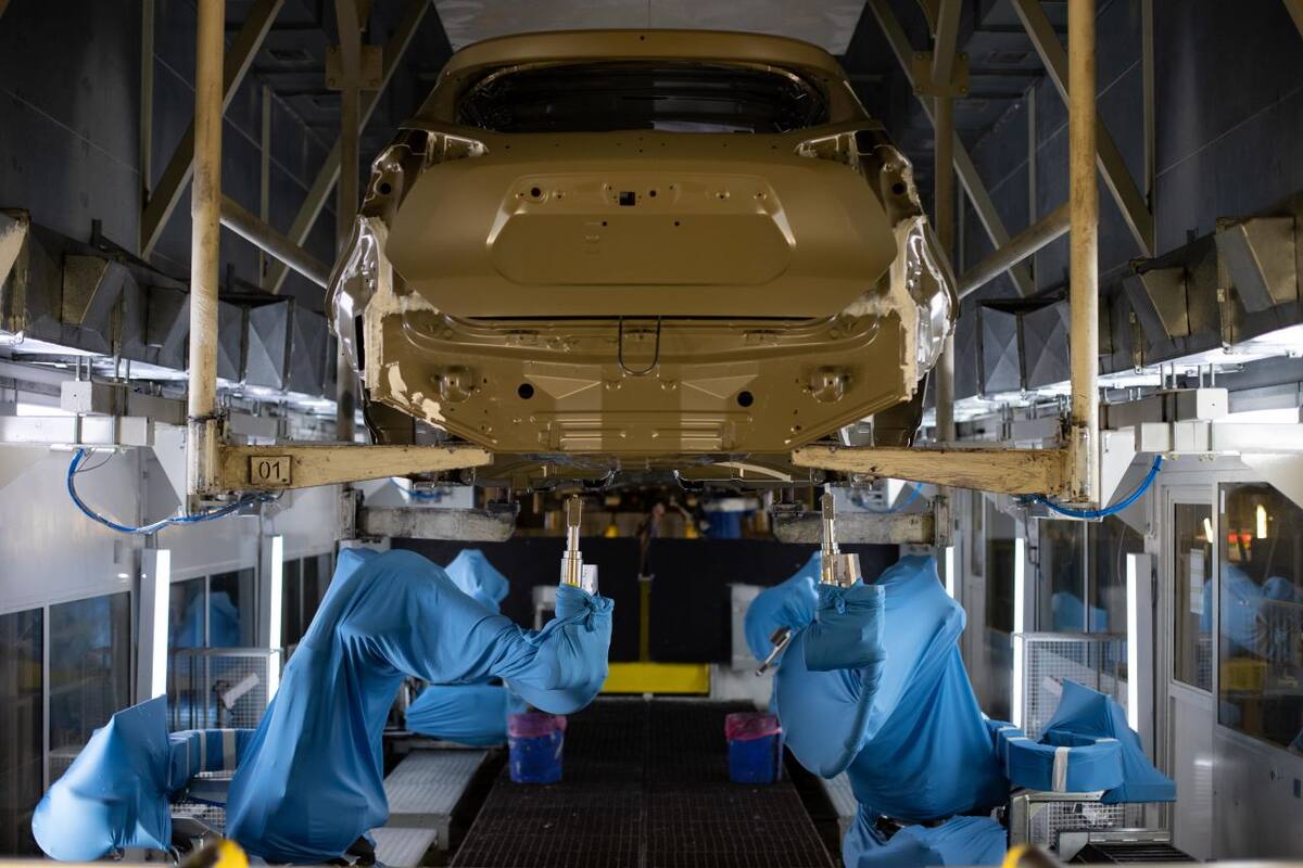 Este es uno de los nuevos robots en la fabrica Nissan de Río de Janeiro