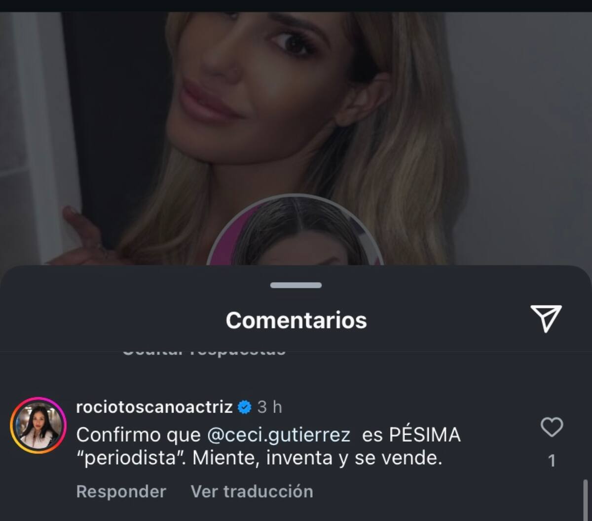 Rocío Toscano arremetió contra Cecilia Gutiérrez.