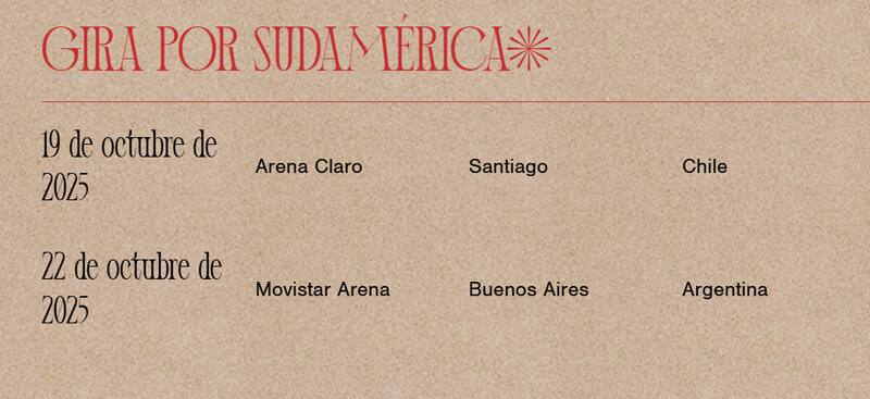 El equipo del británico anunciando el concierto en el Claro Arena.