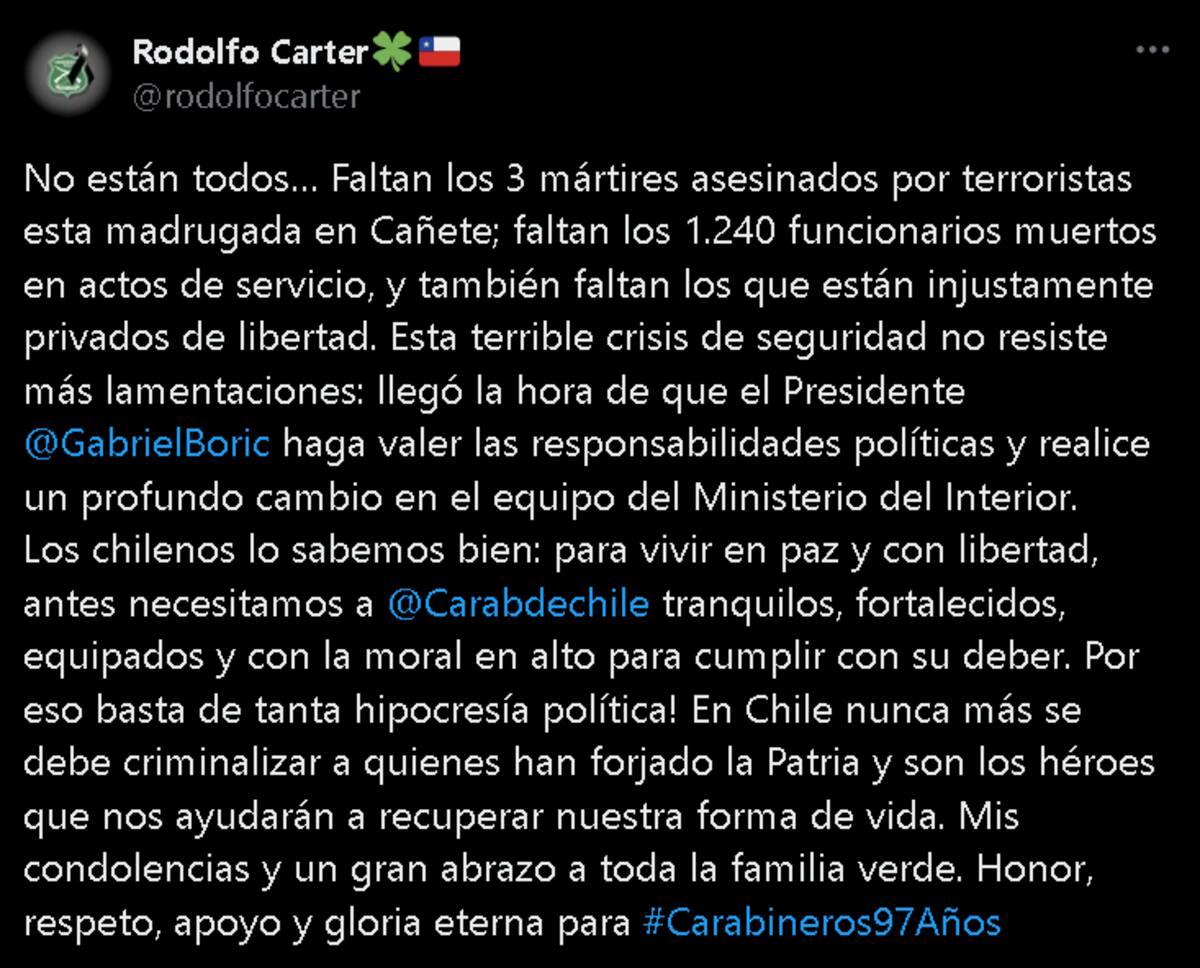 El mensaje del Alcalde de La Florida.
