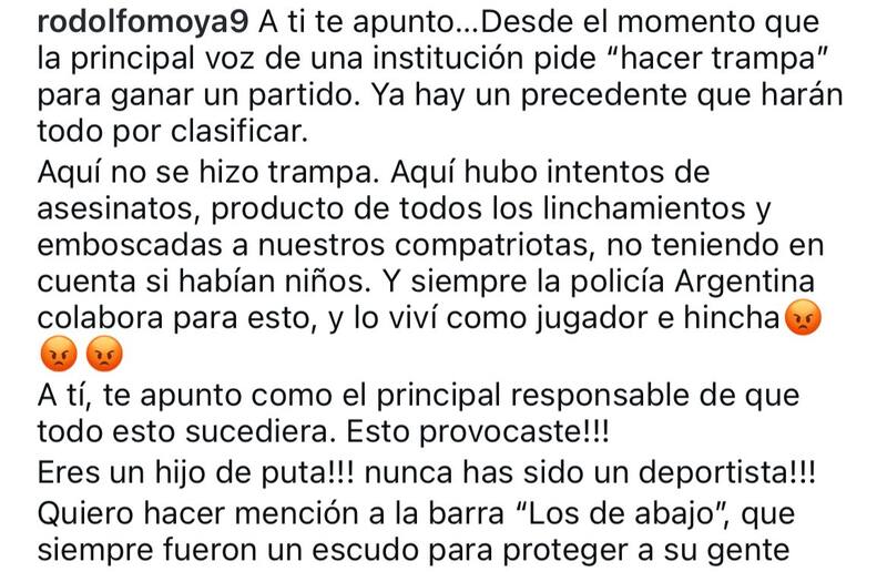 El fuerte descargo del exjugador de la U.