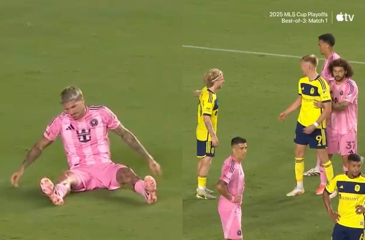 VIDEO | De Paul se quiso burlar en Inter Miami y terminó en el suelo: así reaccionó Maxi Falcón