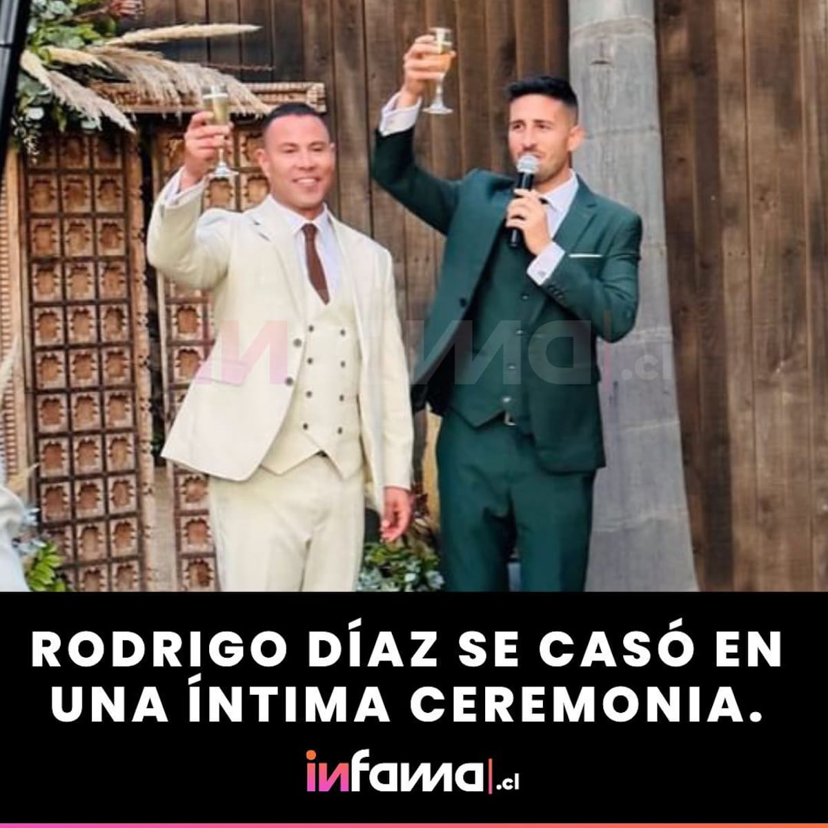 Rodrigo Díaz se casó con su pareja, Enzo León.
