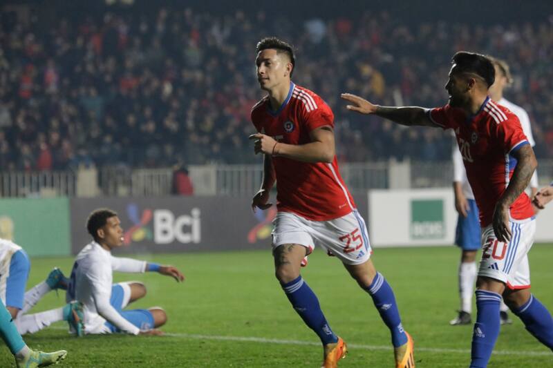 anotó por La Roja en Concepción. Foto: Agencia Aton.