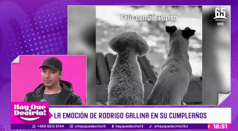 Rodrigo Gallina celebra su cumpleaños.