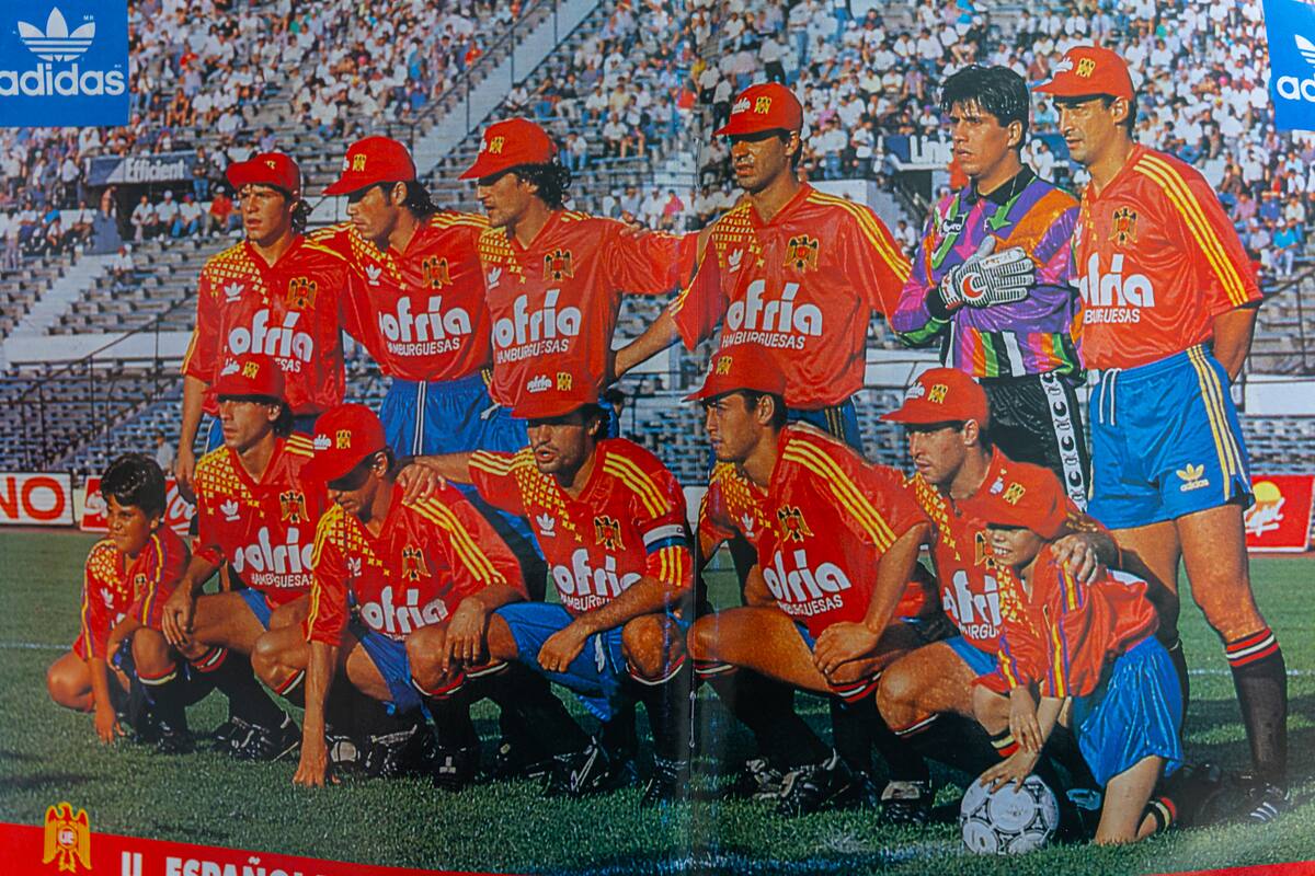 Plantel de Unión Española en 1993. Foto: Revista Don Balón