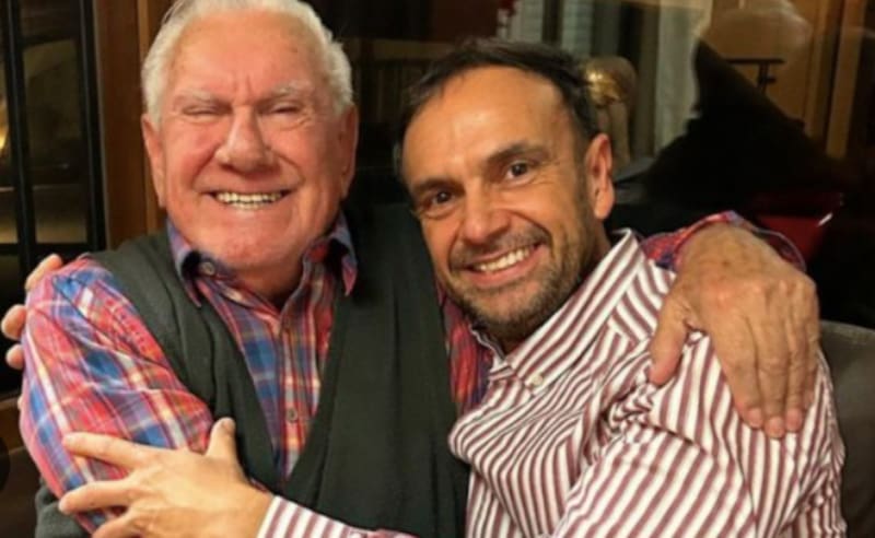 Rodrigo Sepúlveda y su padre.