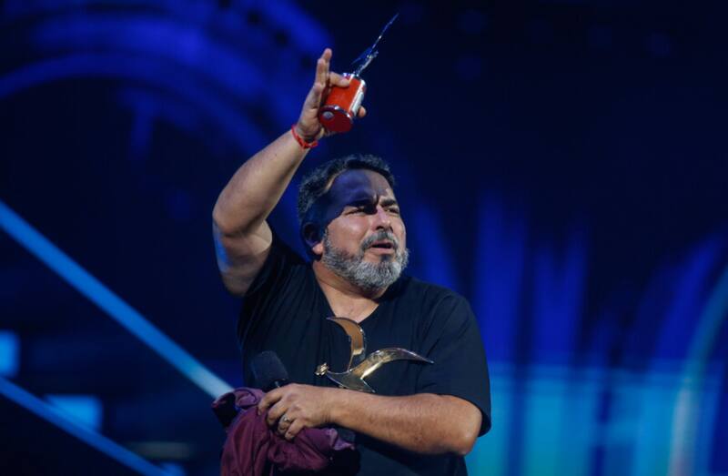 El actor la rompió en el Festival de Viña 2023. Créditos: AtonChile.