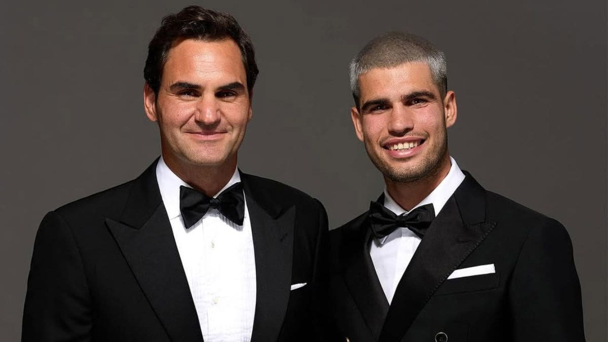 VIDEO | ¡Vale un millón y medio de dólares! Carlos Alcaraz quedó impactado con el reloj de Roger Federer