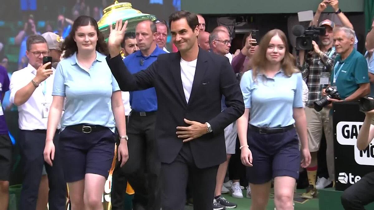 Roger Federer en el ATP de Halle