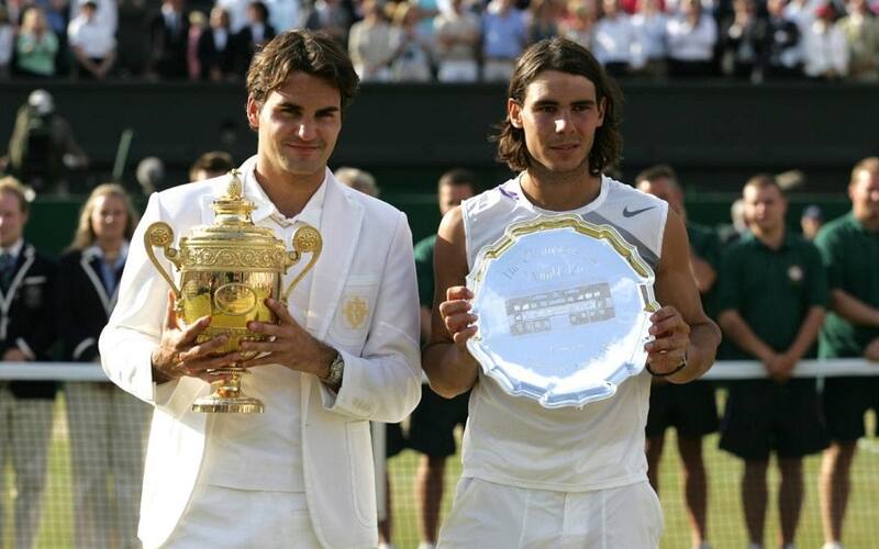 en una premiación de Wimbledon.