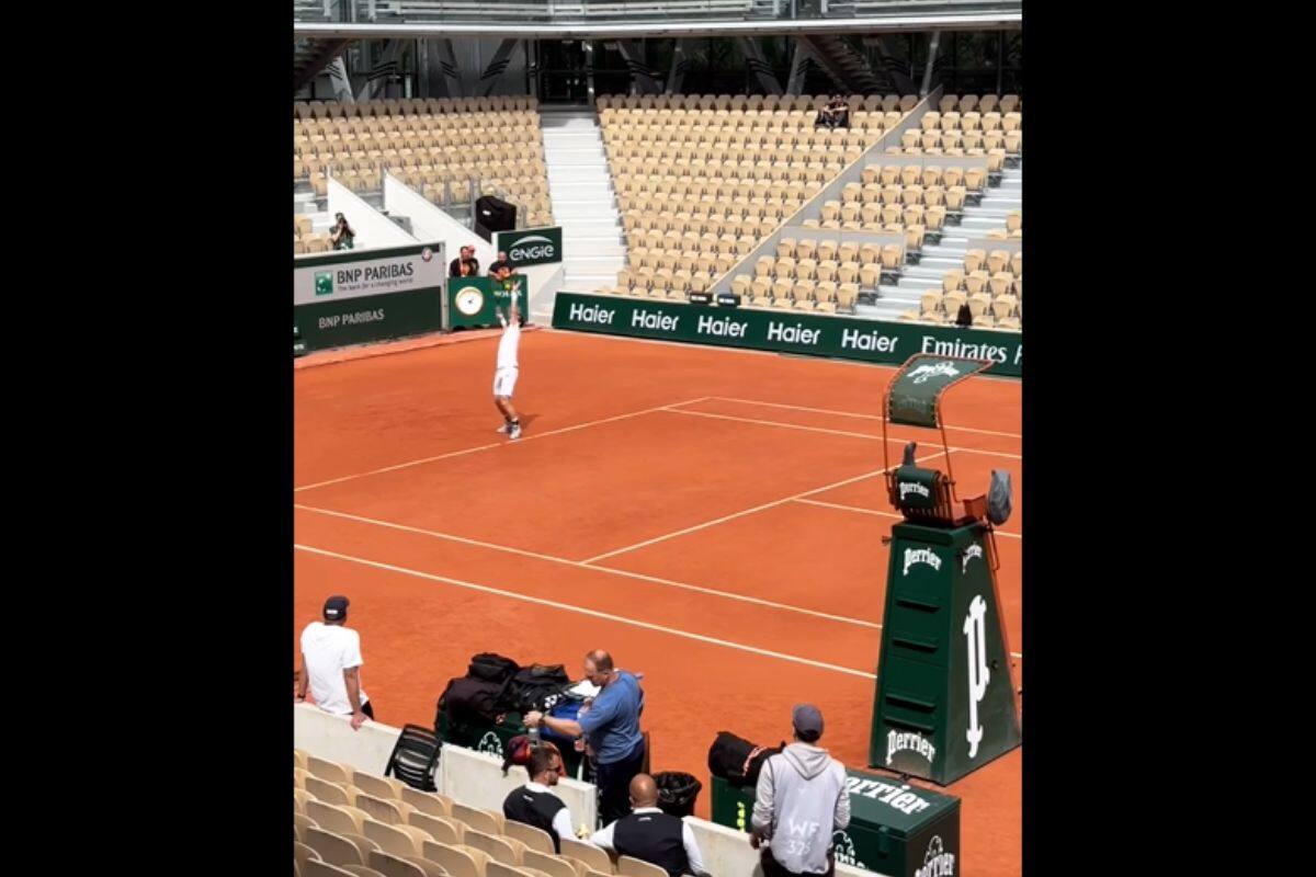 Nicolás Jarry entrenó con Andy Murray en la arcilla parisina.