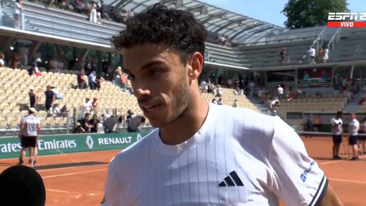VIDEO | “¿En serio?“: Francisco Cerúndolo se enteró en vivo que su hermano eliminó a Sinner en Roland Garros