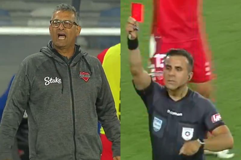 se enfureció con Piero Maza. Foto: Captura Video TNT Sports.