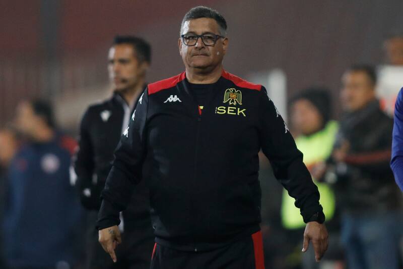 Ronald Fuentes tras vencer a Universidad de Chile con Unión Española. Foto: Agencia Aton.