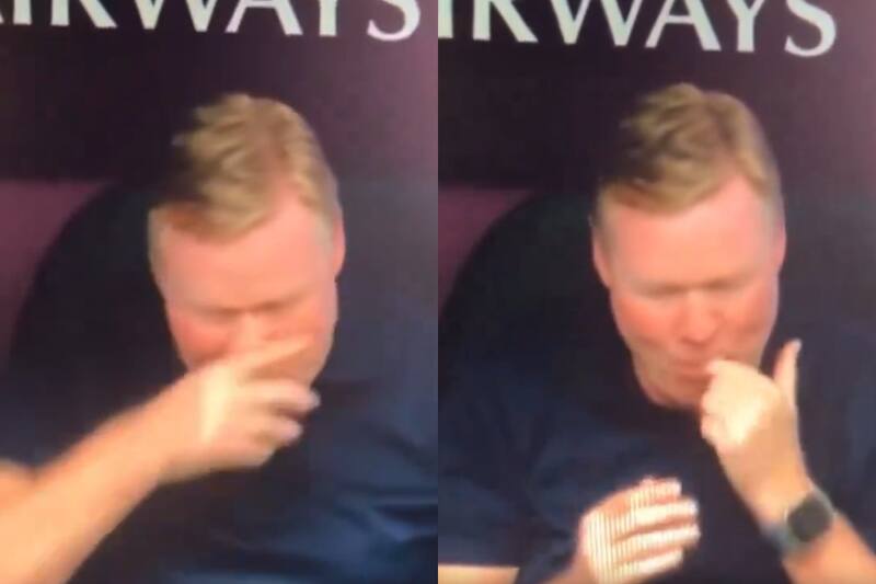 fue sorprendido comiéndose los mocos.