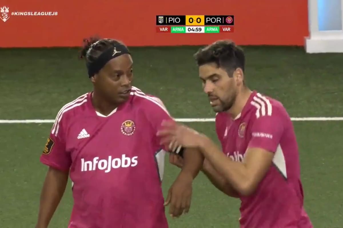 Ronaldinho tuvo su estreno en la Kings League (Foto: Kings League)