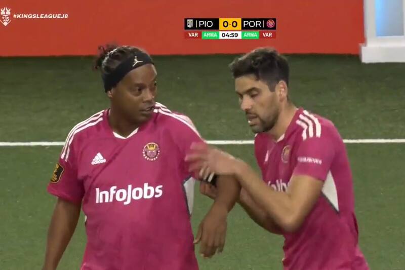 Ronaldinho tuvo su estreno en la Kings League (Foto: Kings League)