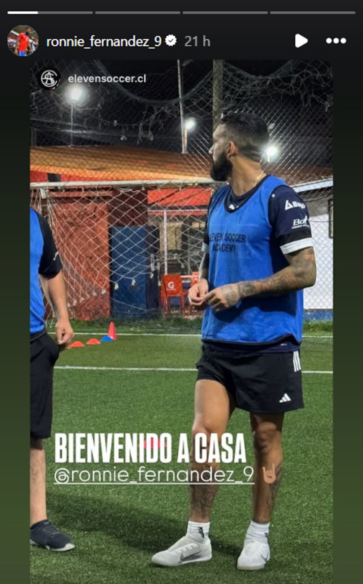 El delantero volvió a Chile para pasar sus vacaciones