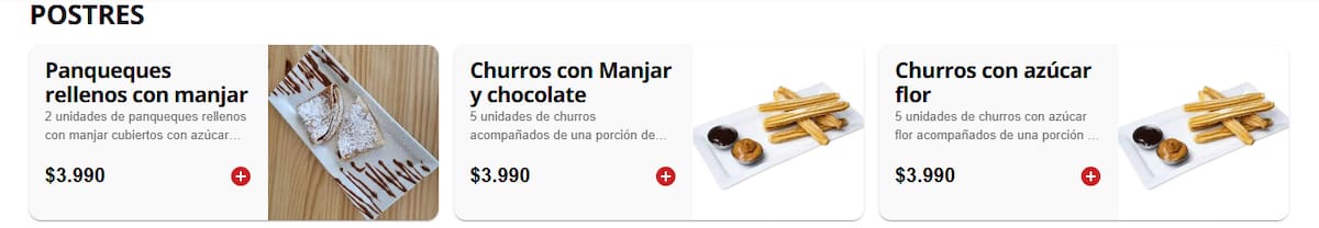 Para agregar un toque dulce, este local ofrece tres opciones de postres. Foto: Sitio web Roof Burger.