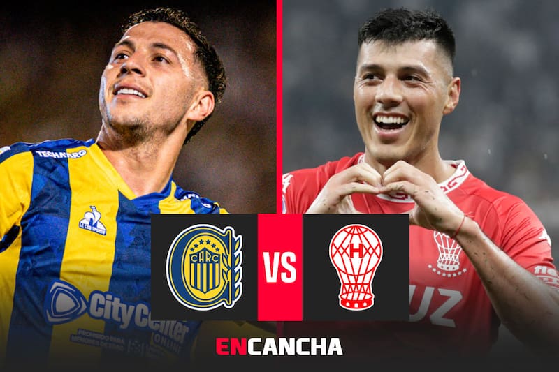 por los cuartos de final de la Liga Argentina. Foto: Prensa Rosario Central y EFE.