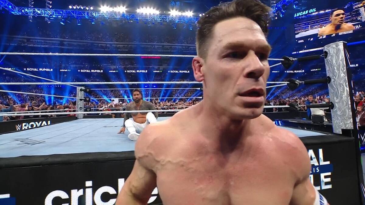 John Cena no lo podía creer: el sorpresivo final del Royal Rumble que impacta a Wrestlemania