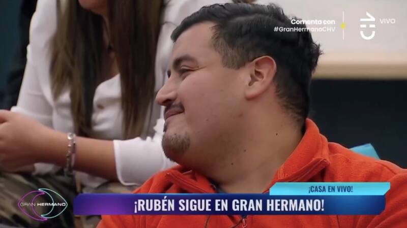 Rubén Gutiérrez fue el primer salvado por el público. Foto: CHV.