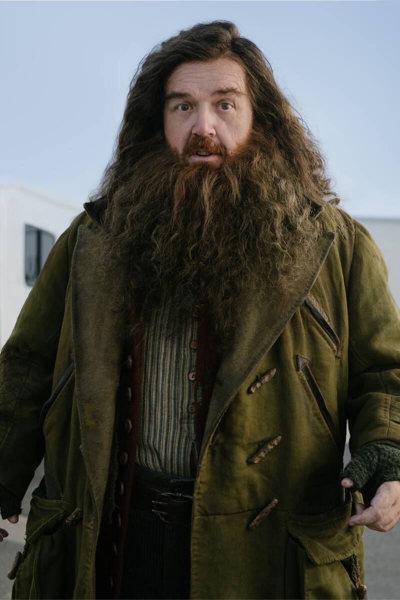 Así lucirá el gigante en la nueva serie de Harry Potter.