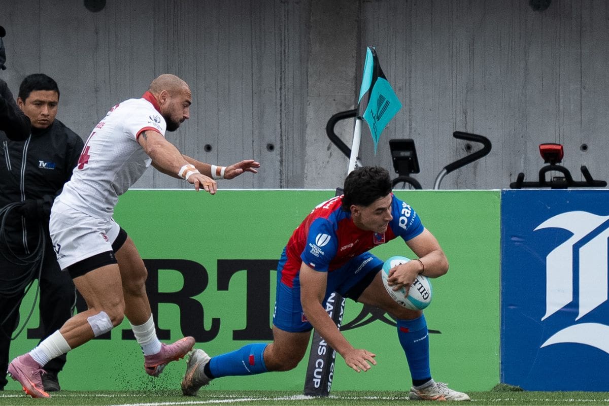 Los Cóndores se enfrentaron Georgia en Peñalolén. Foto: Prensa Federación Chilena de Rugby.