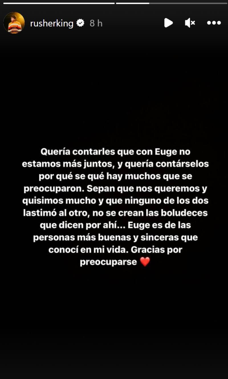 Rusherking en sus historias / Créditos: Instagram