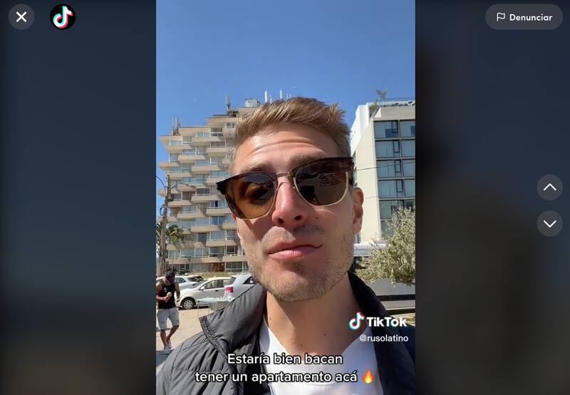 El usuario de TikTok alucinó con Viña del Mar y Valparaíso.