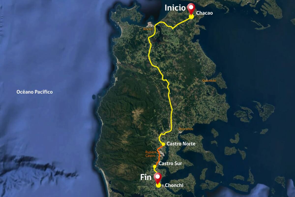 Conectará cada extremo de la Gran Isla de Chiloé.