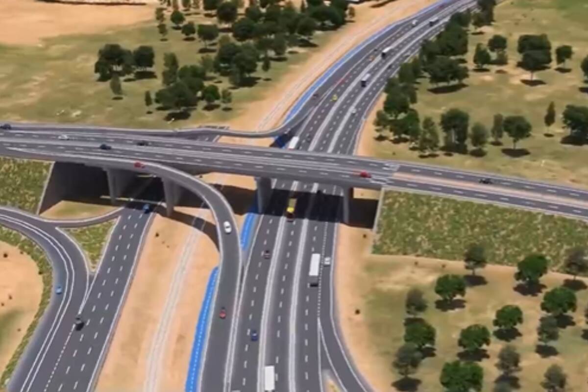 El proyecto corresponde al desarrollo de una vía alternativa a la actual Ruta 160. Créditos: Captura de video.