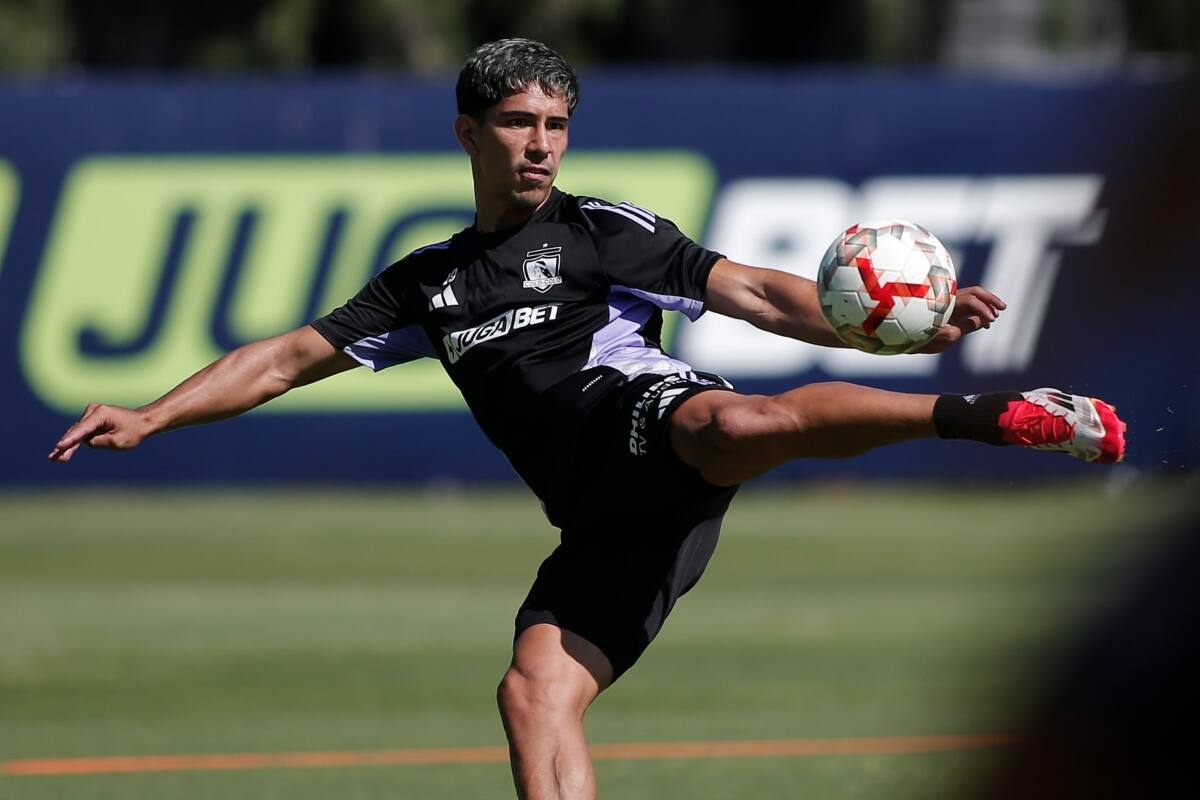 entrenando en Colo Colo.