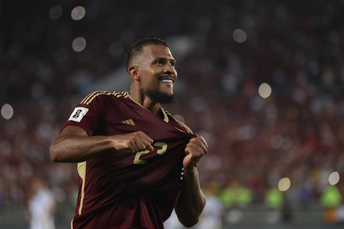 marcó para Venezuela ante Argentina en Eliminatorias Sudamericanas. EFE