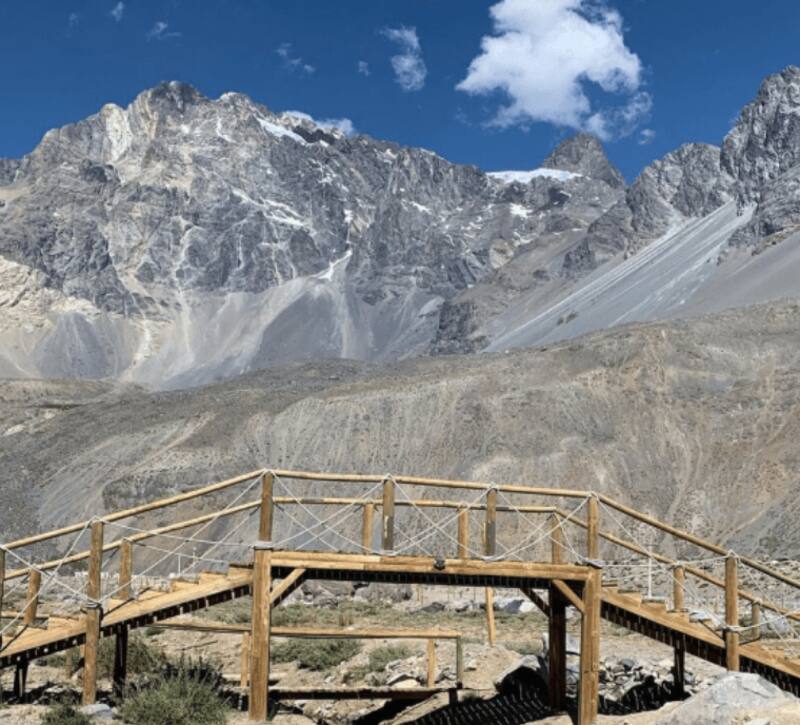 Esta es una de las vistas que ofrece el lugar. Créditos: saltoelyeso.cl