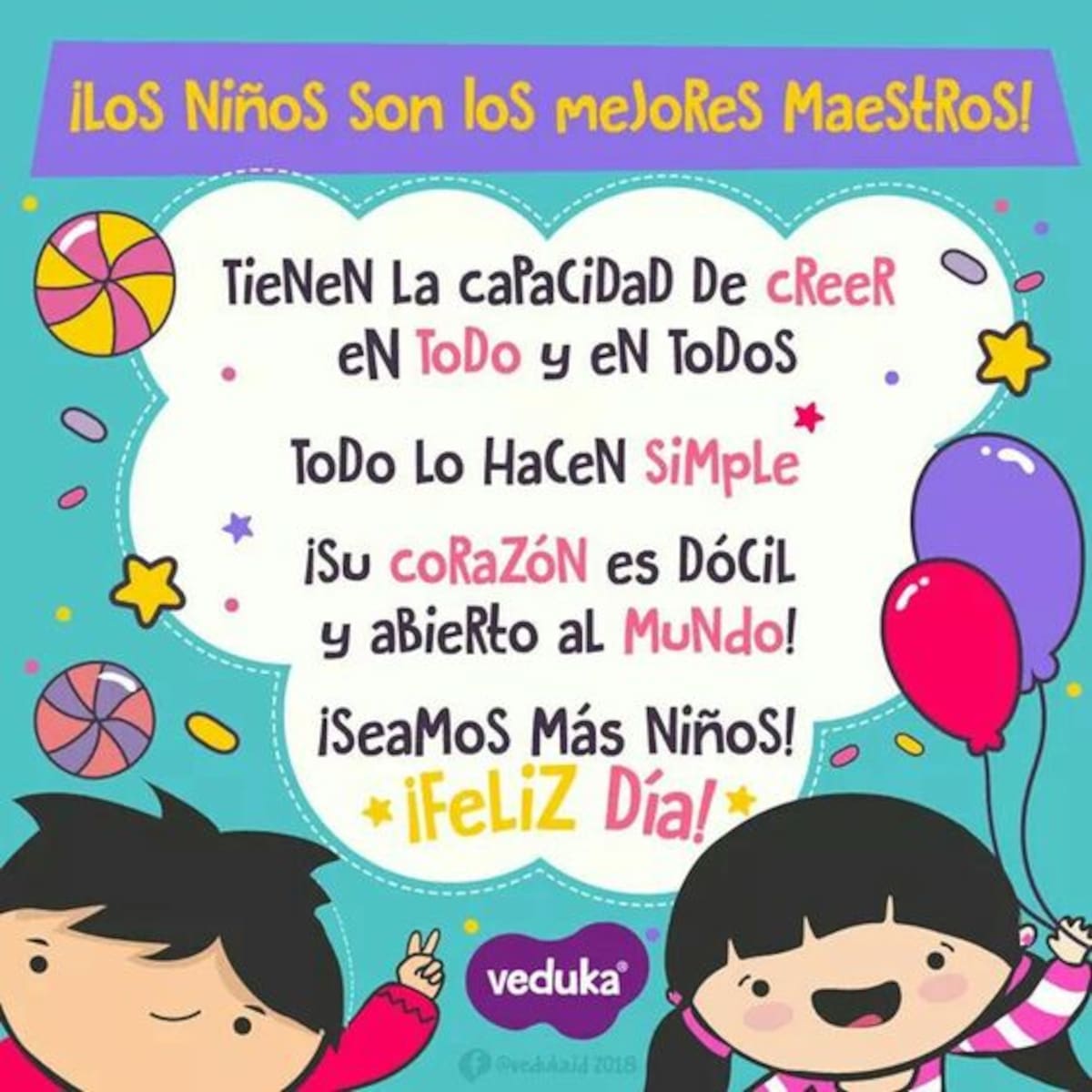 Deséale un bonito día a los niños y a los no tan niños hoy.