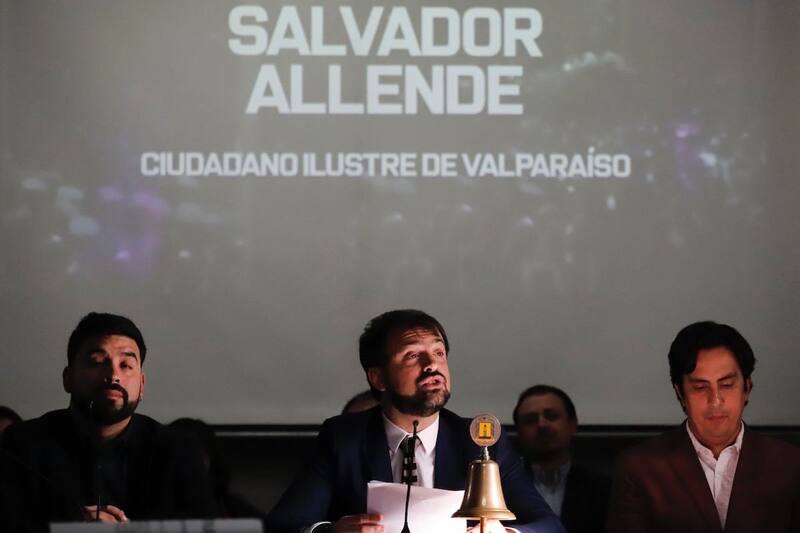 El exPresidente fue decretado hijo ilustre de Valparaíso. (Crédito: Municipalidad de Valparaíso).