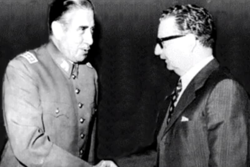 y Augusto Pinochet antes del golpe de Estado de 1973.