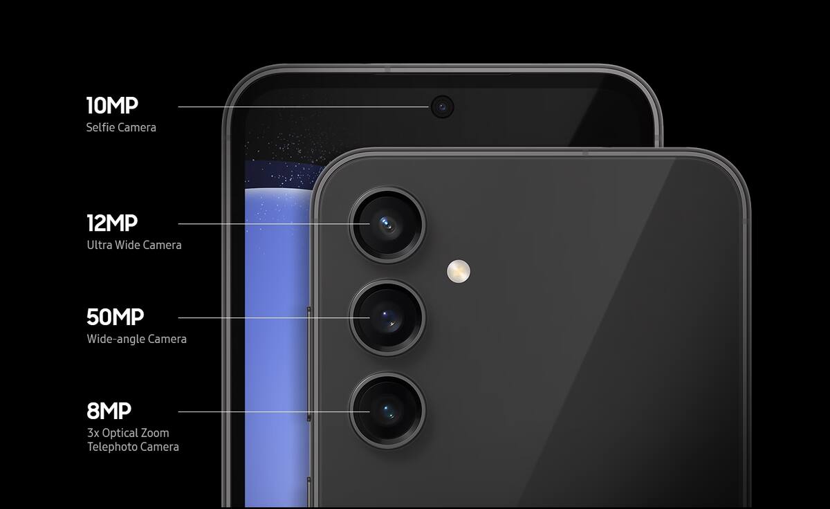 Detalles de las cámaras del teléfono.