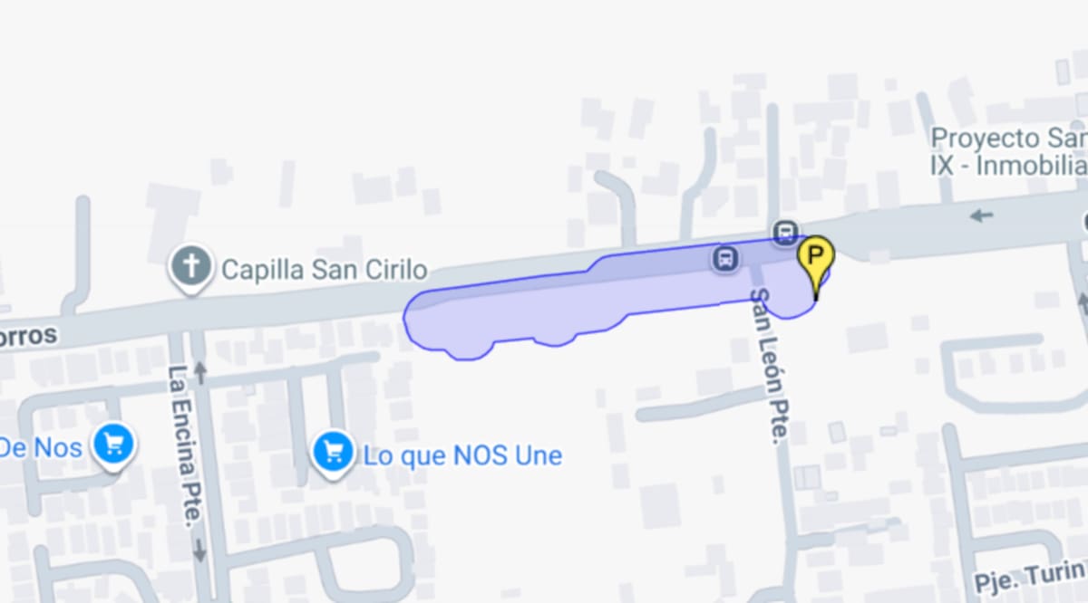 Este pequeño sector se verá afectado por corte de suministro. Foto: Aguas Andinas.