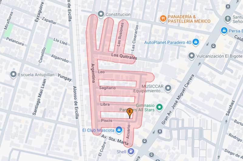 Hasta las 16:00 horas se extenderán los trabajos en el sector por un fallo de matriz en el sector. Créditos: Aguas Andinas.