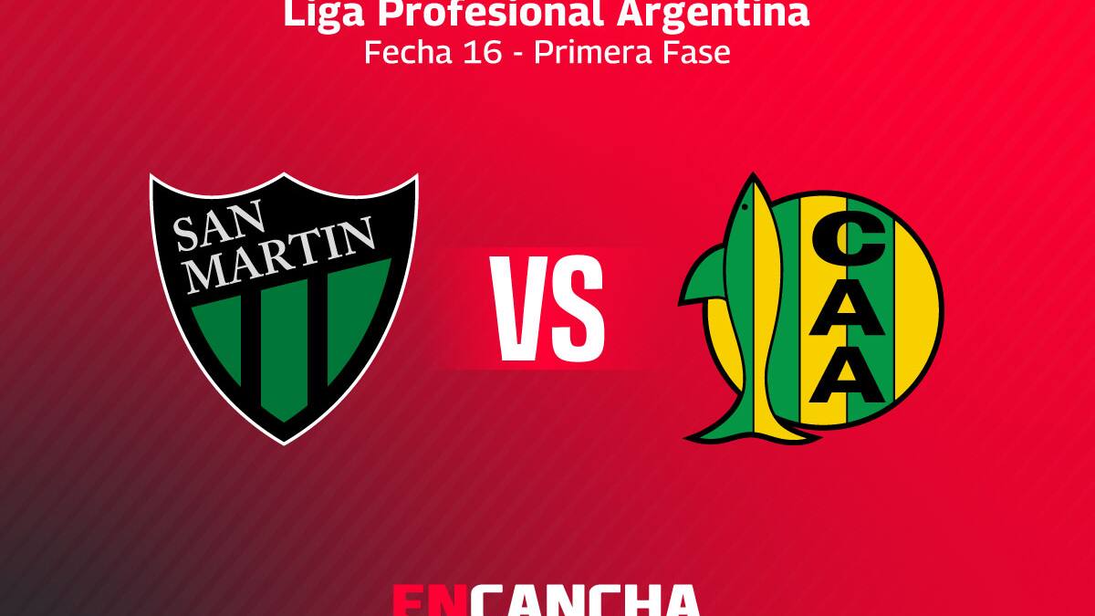 MARCADOR FINAL | San Martín (SJ) 0 - Aldosivi 3 por Torneo Apertura 2025